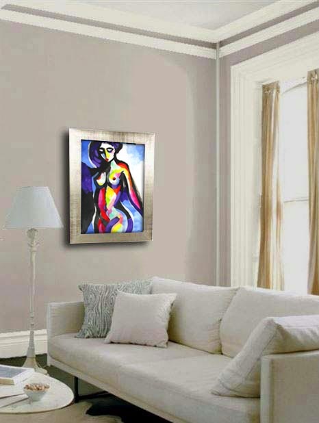 example of the painting in a room