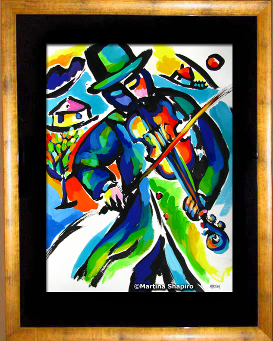 example of framing the painting