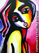 pink emotion original painting