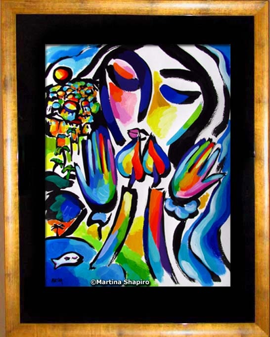 example of framing the painting