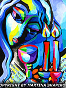 SOLD to AL, Canada.
"Splendid Light"
original painting in acrylic 
and ink on paper, 15 x 20 inches