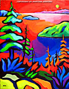 west coast original abstract painting