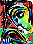 west coast raven original painting