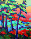 whistler view original painting landscape