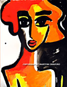 Contemporary Nude No.3 original painting by artist Martina Shapiro