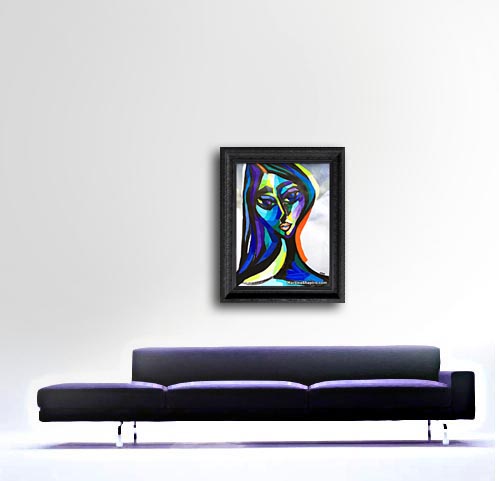 approximate scale - sold without the frame